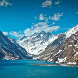 Inca Lagoon in Andes Mountain Range​